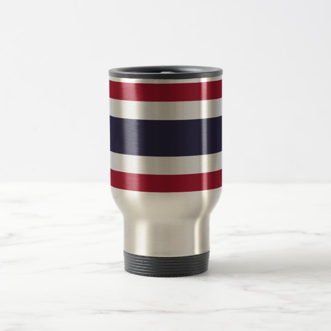 Taza De Viaje Travel Mug with Flag of Thailand (Centro)