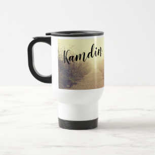 Taza De Viaje Trayectoria personalizada de café de 15 onzas