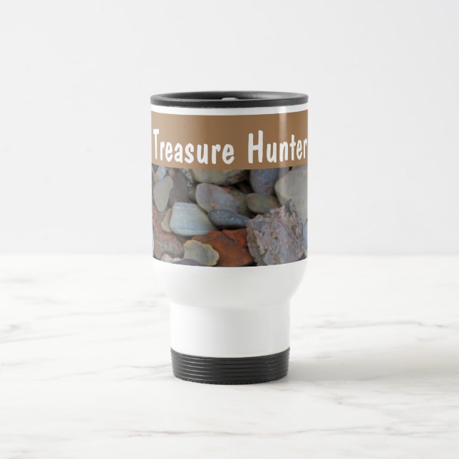 Taza De Viaje Treasure Hunter Rock Collection Stone Rockhound (Centro)