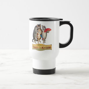 Taza De Viaje Tres Gatitos Ilustración de Mamá Oca