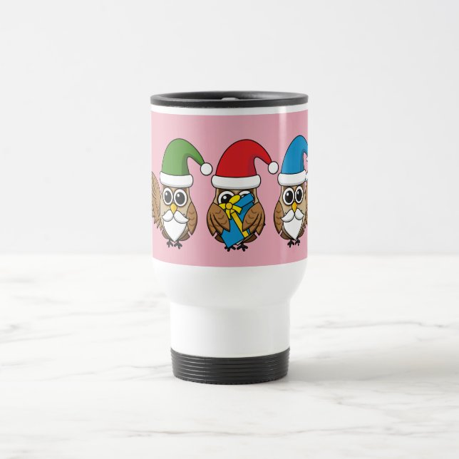Taza De Viaje Tres graciosos Navidades Gnome Owes (Centro)