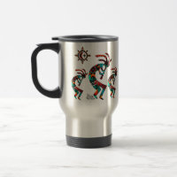 Tres Mug de Viajes del Suroeste de Kokopelli