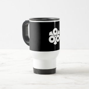 Taza De Viaje Tres ojos de serpiente con espadas que viajan en l