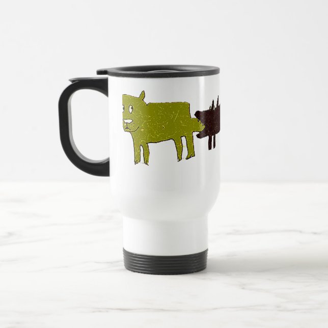 Taza De Viaje tres perros (Izquierda)