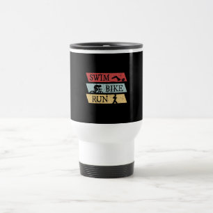 Taza De Viaje Triatlón - Nadar Bicicleta Correr