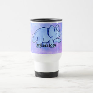 Taza De Viaje Triceratops azul