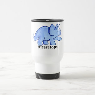 Taza De Viaje Triceratops azul