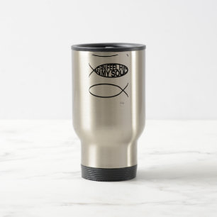 Taza De Viaje Trinity Fishes que puedo sentir en mi alma