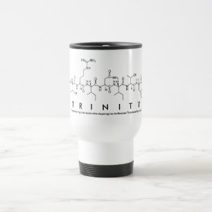 Taza De Viaje Trinity peptido name mug