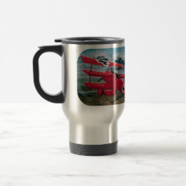 Taza De Viaje Triplano de la Primera Guerra Mundial del barón