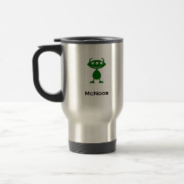 Taza De Viaje Triple Ojo McNoob verde