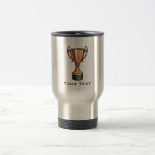 Taza De Viaje Trofeo; Metal-mirada cepillada