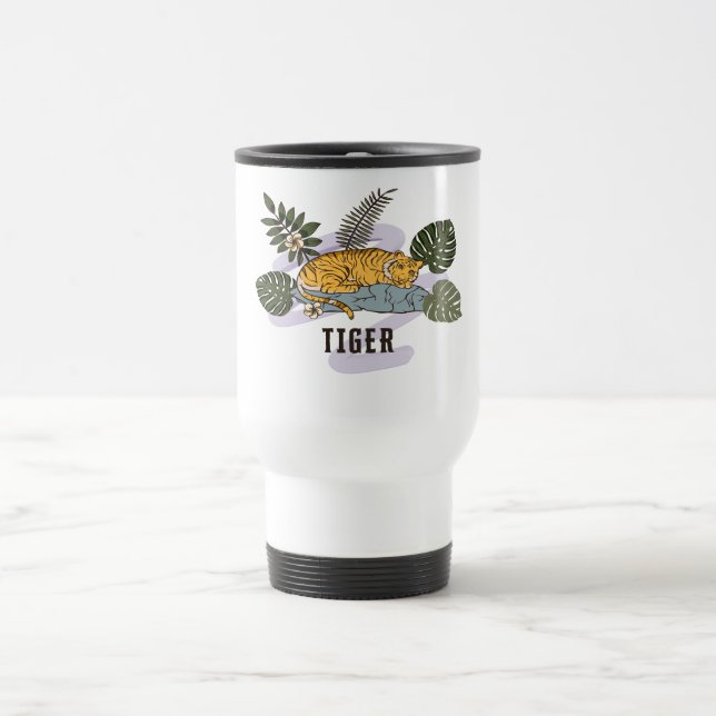 Taza De Viaje Tropical Tiger Rest (Centro)