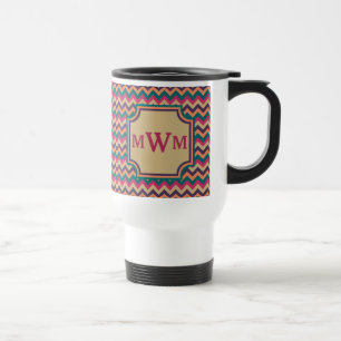 Taza De Viaje Tropical Zigzag Mug