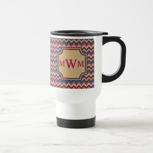 Taza De Viaje Tropical Zigzag Mug (Derecha)