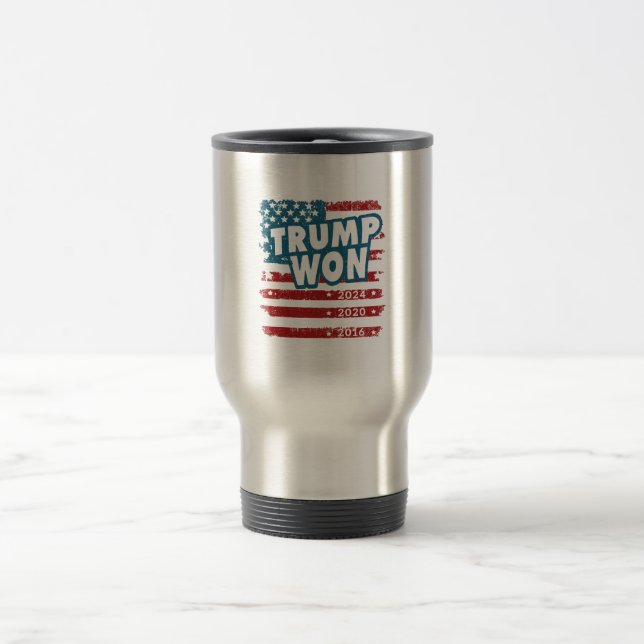 Taza De Viaje Trump ganó 2024 (Centro)