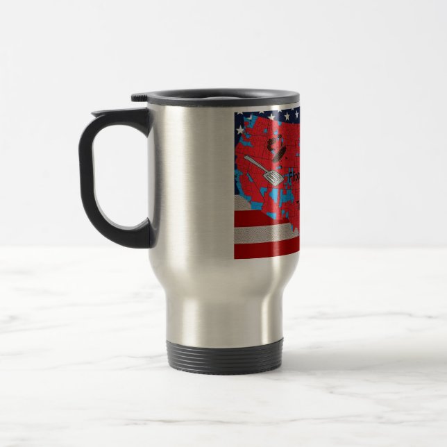 Taza De Viaje Trump la hamburguesa y la liebre del condado (Izquierda)