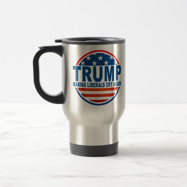 Taza De Viaje TRUMP: Los liberales lloran de nuevo (Izquierda)