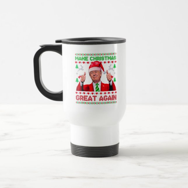 Taza De Viaje Trump vuelve a hacer grandes Navidades a los Navid (Izquierda)