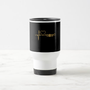 Taza De Viaje Trumpet - Trumpet Heartbeat Gift