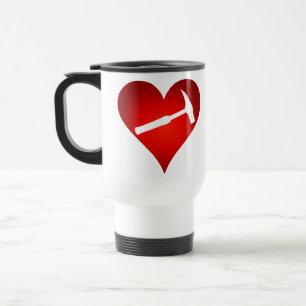 Taza De Viaje Tú Haces que Mi Mundo Rojar: Martillo de Roca Cora