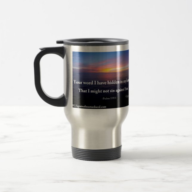 Taza De Viaje Tu palabra que he ocultado (Izquierda)