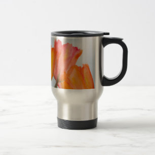 Taza De Viaje Tulipanes de Cítrico Naranja