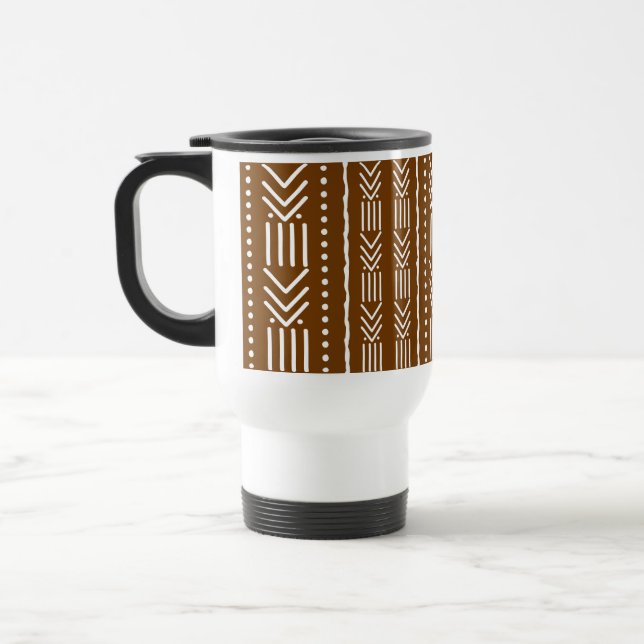 Taza De Viaje Tumbler africano de diseño tribal bogotano (Izquierda)