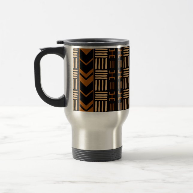 Taza De Viaje Tumbler africano de diseño tribal bogotano (Izquierda)