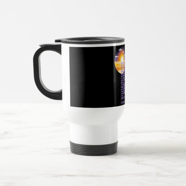 Taza De Viaje Tumbler de la oración de la serenidad - Blanco (Izquierda)