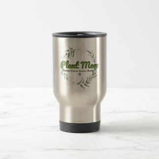 Taza De Viaje Tumbler de viaje inoxidable de la planta de mamá -
