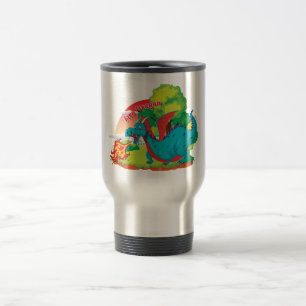 Taza De Viaje Tumbler del dragón de fuego