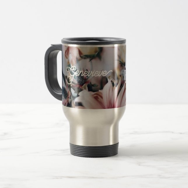 Taza De Viaje Tumbler grabado de acero inoxidable,Regalo persona (Anverso izquierdo)