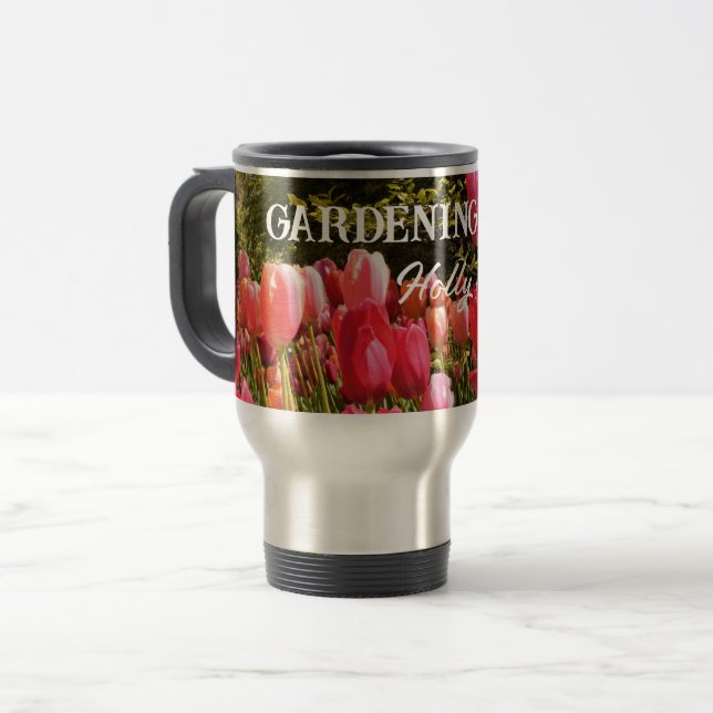 Taza De Viaje Tumbler termal diva de jardinería (Anverso izquierdo)