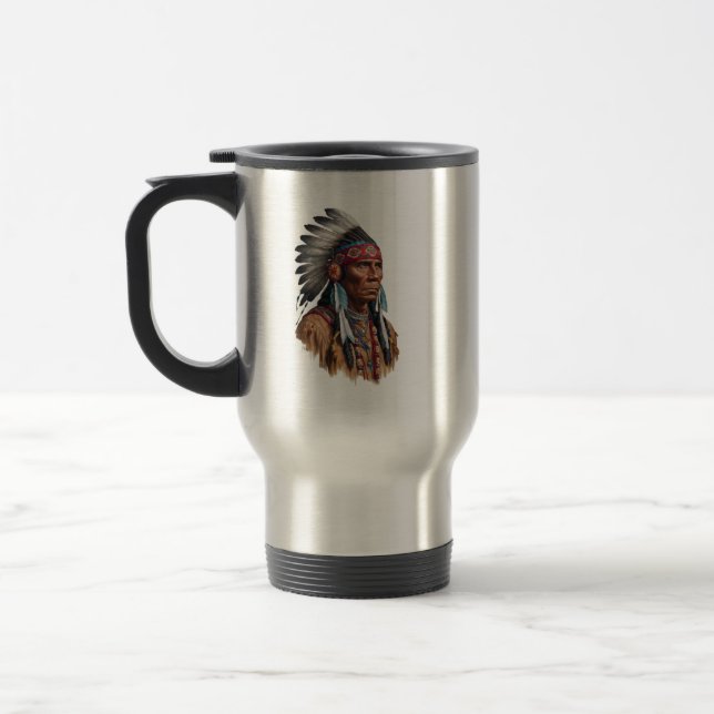 Taza De Viaje Tumbler termal - Estadounidenses nativos (Izquierda)