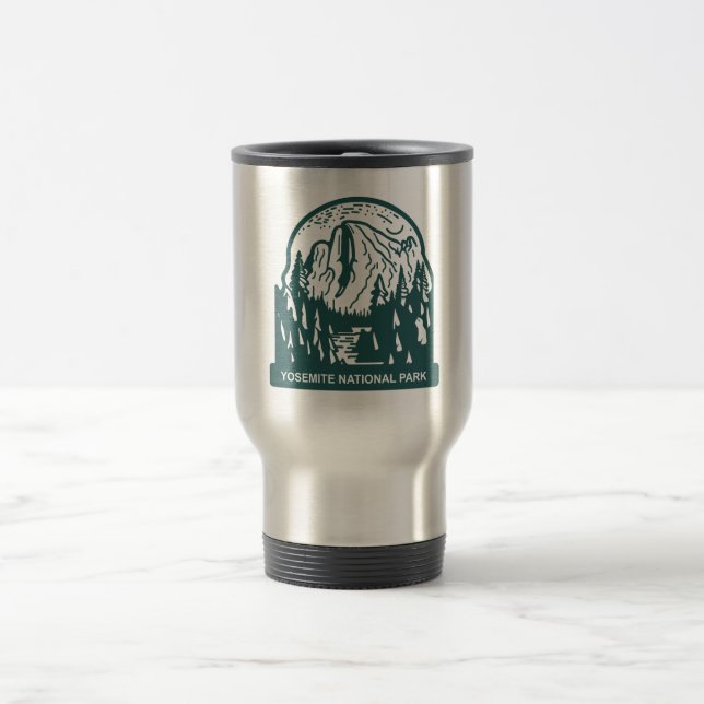Taza De Viaje Tumbler térmico del Parque Yosemite de época (Centro)