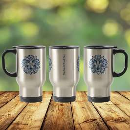 Taza De Viaje Tumblor de nombre personalizado de arte de Mandala