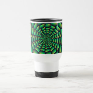 Taza De Viaje Túnel de espiral de bolas verdes