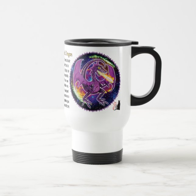 Taza De Viaje Turmalina Dragón Cósmico (Derecha)