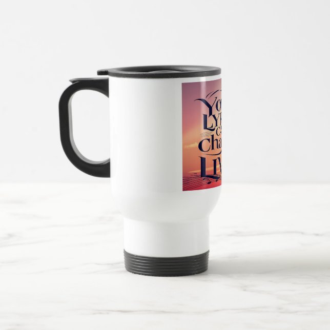 Taza De Viaje Tus letras pueden cambiar vidas (Izquierda)