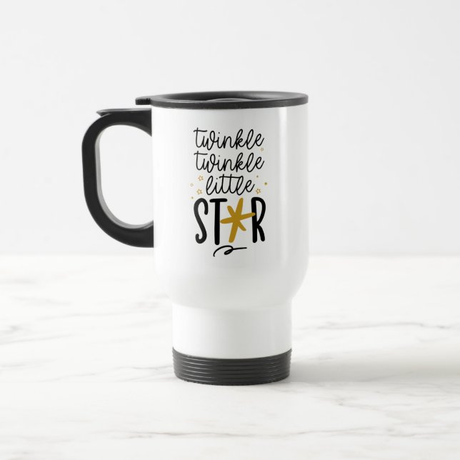 Taza De Viaje Twinkle Twinkle Little Star Doodle (Izquierda)