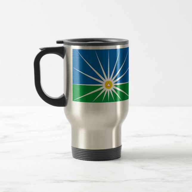 Taza De Viaje Uberlandia Minasgerais bandera del Brasil, el (Izquierda)
