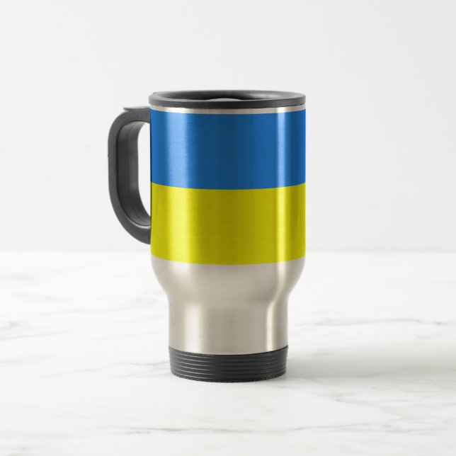 Taza De Viaje Ukraine, flag of Ukraine, (Anverso izquierdo)