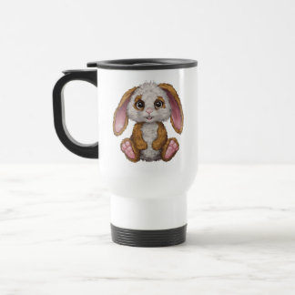 Taza De Viaje Un adorable diseño de mugre de conejo