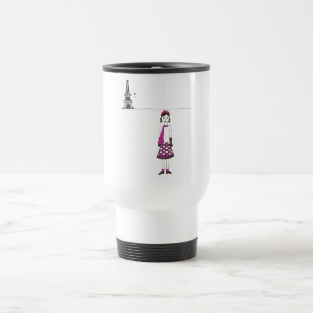 Taza De Viaje Un día en París Francia (Centro)