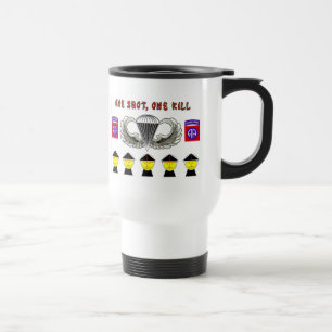TAZA DE VIAJE UN DISPARO, UN MATO 82
