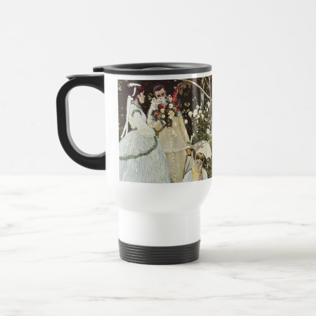 Taza De Viaje Un molino de viento en Zaandam Claude Monet (Izquierda)