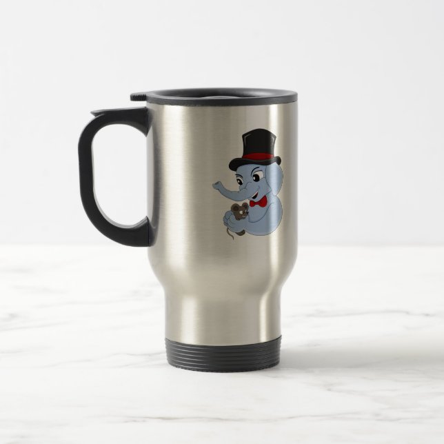 Taza De Viaje Un niño elefante personalizado barato viajar mug (Izquierda)