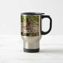 Taza De Viaje Un Pájaro En La Bañera