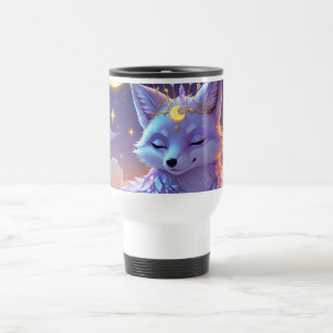 Taza De Viaje Un pequeño Zorro Lunar Susurro de Estrellas durmie